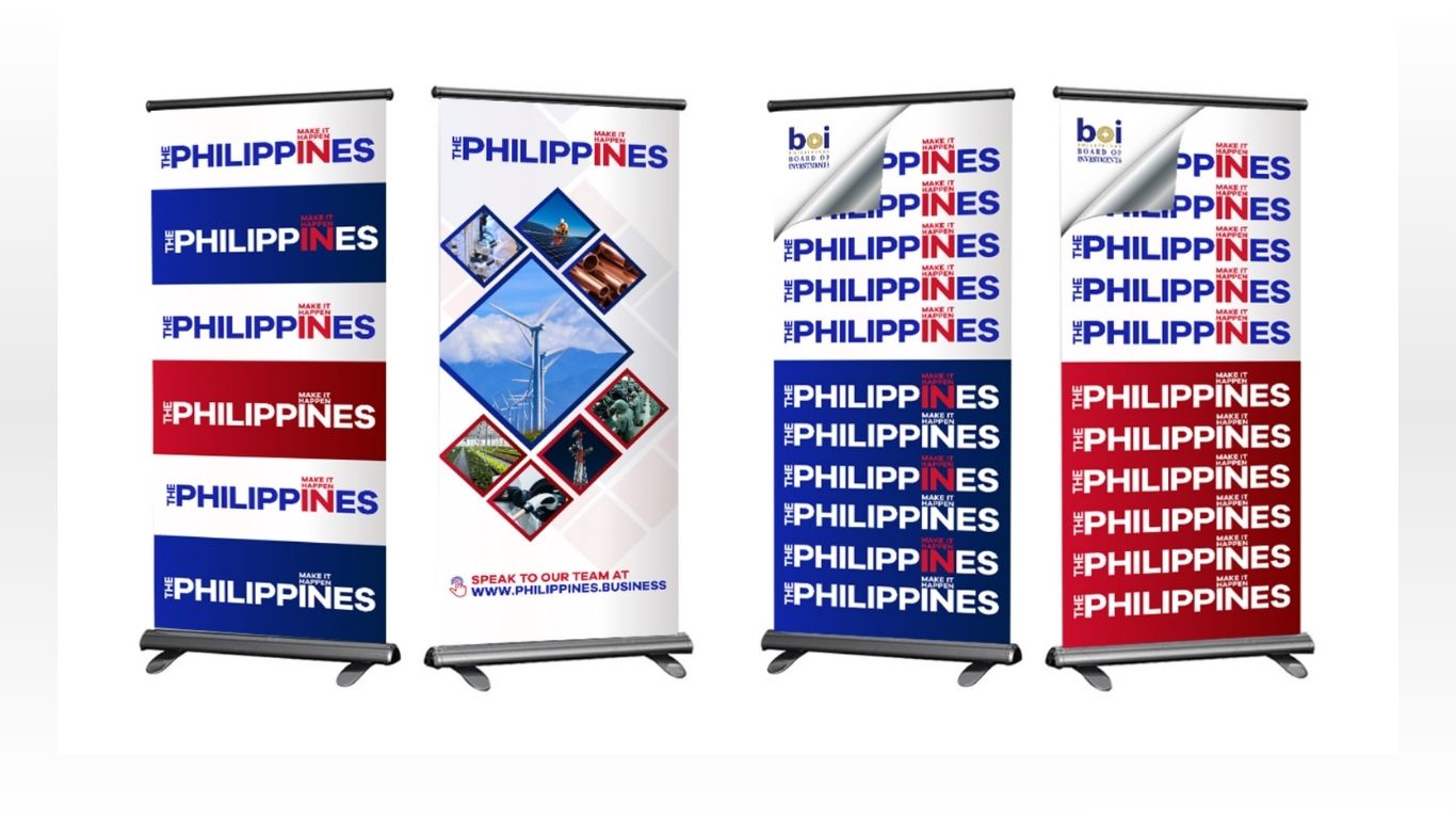BOI Make it Happen in the Philippines pull-up banner mock-up